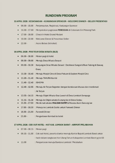 update rundown 2026-03-27c Lombok Travel Mart